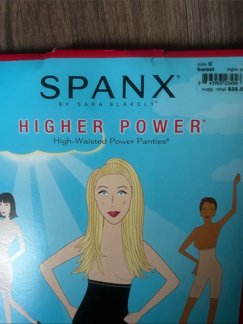 Spanx Higher Power High-Waisted Power Panties size C NIB